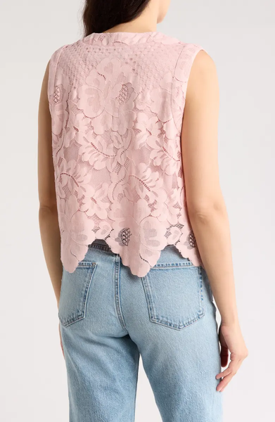 【GROVE】 GRVB_FLOWER SLEEVELESS / 追跡付 ノースリーブ GROVE(グローブ) Tシャツ・カットソー(レディース