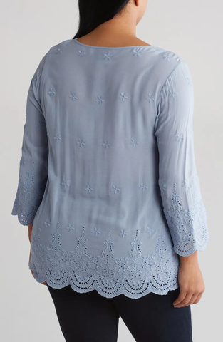 SB1268X Eyelet Embroidered Top