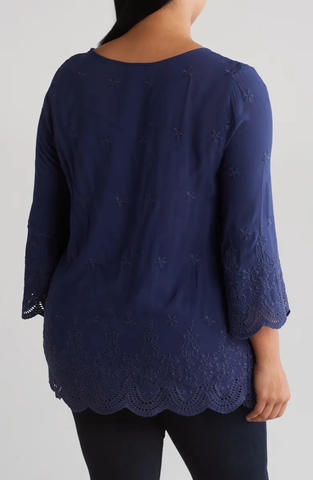SB1268X Eyelet Embroidered Top