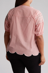 SB1308X Cotton Eyelet Top