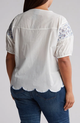 SB1308X Cotton Eyelet Top