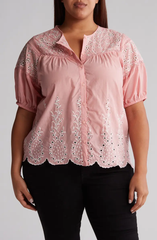 SB1308X Cotton Eyelet Top