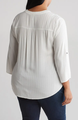 SB775X Embroidered Trim Blouse